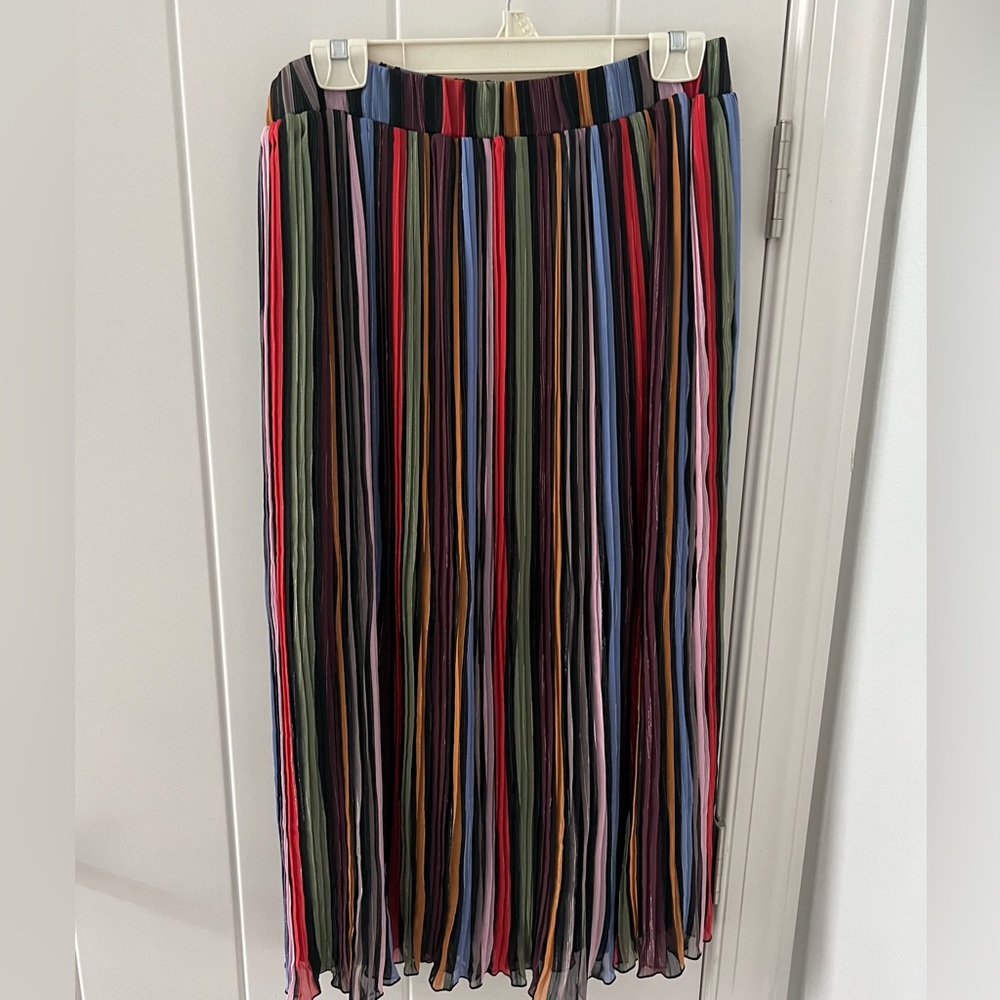 Anthropologie Laia striped colorful skirt